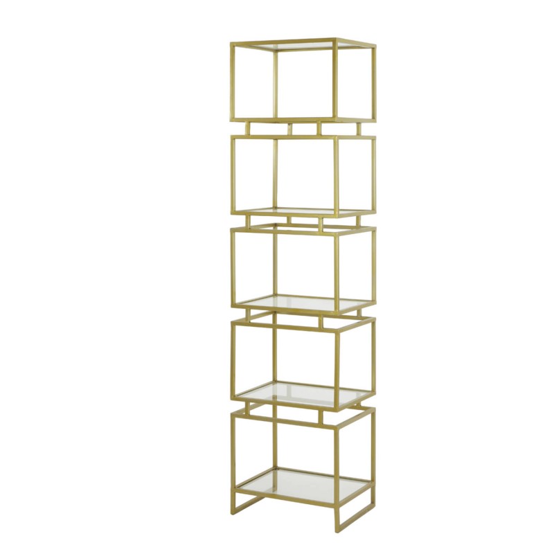 SHELF 5 LCM SLIM ANTIQUE GOLD 180 - CABINETS, SHELVES